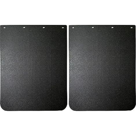 Lot de 2 bavettes garde-boue universelles en polymère robuste 61 x 76,2 cm, noir anti-éclaboussures pour semi-camions, tracteurs, remorques (1/5)