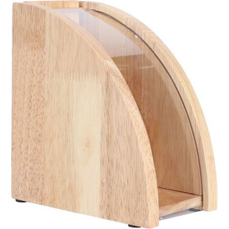 Distributeur De Filtres À Café - Bois Naturel - Anti-Poussière Avec Couvercle - Conteneur De Rangement Barista - 1 Pièce (1/5)