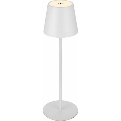 Lampada da tavolo Briloner USB ø12 38h bianco