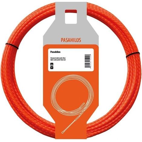 Guide passe-fil - passe-fil en polyester hélicoïdal de 4,5 mm avec pointe interchangeable pour faciliter le passage des câbles