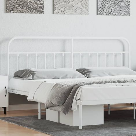 Tête de lit,Panneau de lit,Pour Lit adulte,Décoration murale Enfant métal blanc 193 cm XZZZ311201 (1/5)