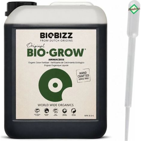 BioBizz Grow 5 Liter Organischer Wachstumsdünger Bio Dünger Pflanzendünger (1/5)