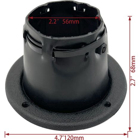 Schwarzer Nylon-Kabelschutzschlauch, 2,4 Zoll Innendurchmesser, offener PVC-Kabelschutzschlauch, Hardware-Zubehör für Schiffe, Yachten und Freizeitfahrzeuge. (1/3)