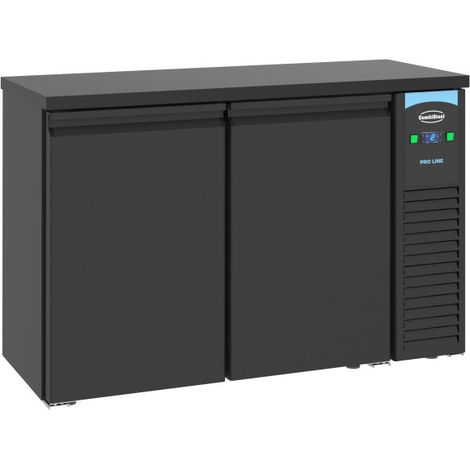 Arrière bar réfrigéré noir 2 portes - Combisteel (1/4)
