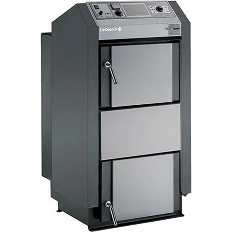 De Dietrich – Chaudière bois 20kW – Combustion inversée – Rendement 89,9% – Autonomie 3h – Classe énergétique A+ (1/2)