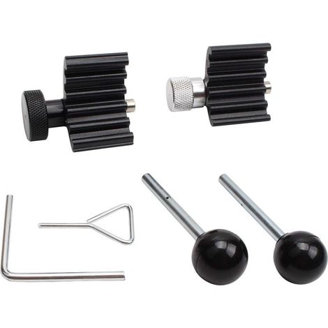 Diesel engine timing kit – Crankshaft locking tool – 2 crank locks – Compatible with Audi and Volkswagen (1/5)