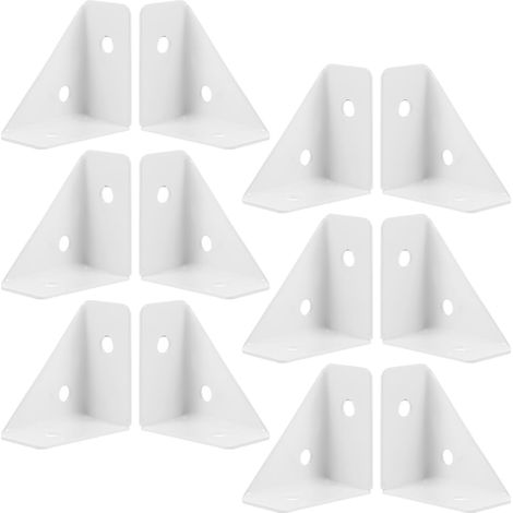 Équerres d'angle en fer à 90° Healeved (lot de 12), montage facile, résistantes la déformation, (1/5)