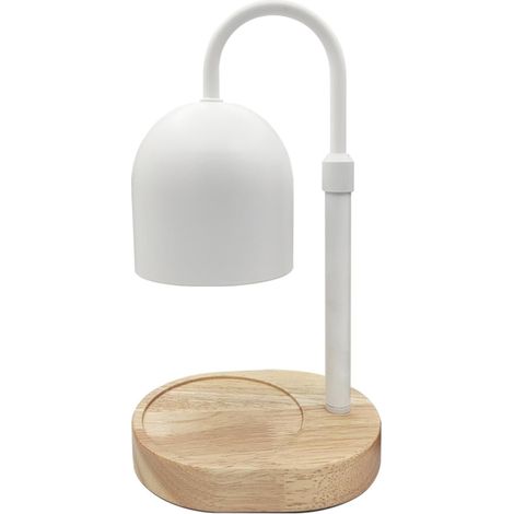 Kerzenwärmerlampe, gemütlicher Kerzenschmelzer, kompatibel mit Gläsern, Geschenken, flammenlose Kerze, wärmendes Licht für den Tisch, weiß