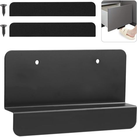 Poignée de Pied pour Armoire à Poubelle, Ouvre-Armoire à Poubelle Mains Libres Tiroir à Pied Sans Contact pour Armoire à Poubelle pour Porte d'Armoire Entièrement Superposée (Noir) (1/5)