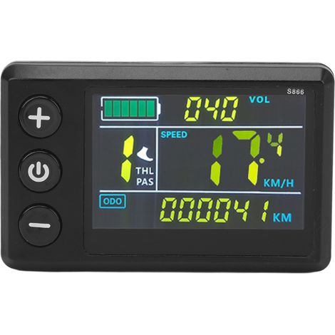 S866 LED-Fahrradcomputer, einstellbare Hintergrundbeleuchtung, wasserdichtes ABS-Gehäuse, SM-Stecker, Fahrradumbauzubehör (1/5)