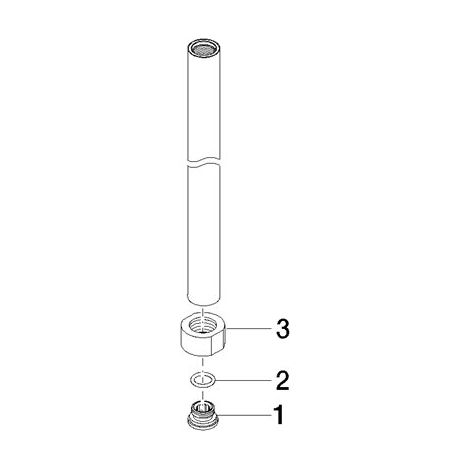 Dornbracht 90282209500-00 Tuyau Pièces de rechange