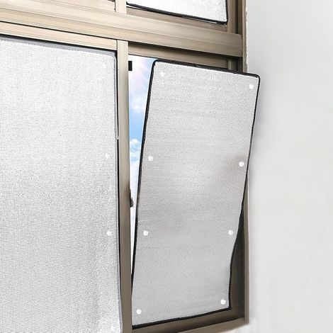 Wärmereflektierende Fensterfolie, 8 mm dicke doppelte Aluminium-Isolierfolie, Verdunkelungsfolie, Sichtschutzfolie für den Wintergarten (1/5)