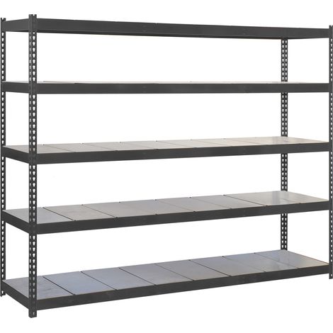 SimonRack Scaffale Industriale, 2000x1500x450 mm, 5 Ripiani in Metallo, Portata 600 kg per Ripiano, Scaffale Carichi Pesanti, Antracite/Zincato – Simonforte