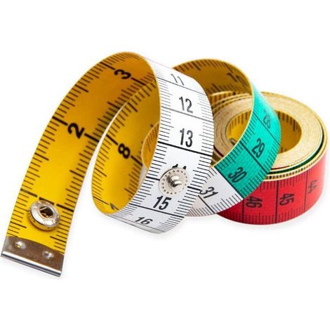 Mètres à Ruban pour Couturier double face, Metre de Couturiere Doux 1,5 m 60 Pouce sur Mesure Couturière Tissu Règle（2 pcs） (1/4)