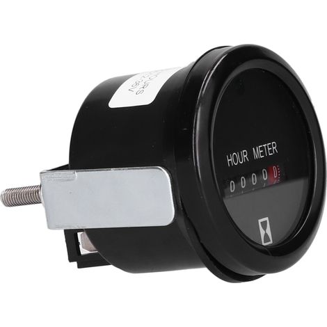 Compteur horaire à quartz AC/DC 12-36 V, minuterie mécanique professionnelle étanche avec voyant lumineux (1/5)