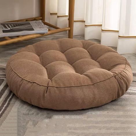 1 Coussin De Sol, Tissu Velours, Rembourrage Coton Perlé, Pour Salon Chambre Lecture (1/5)