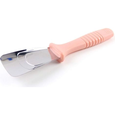 Nettoyeur de réfrigérateur portable, pelle à glace en acier inoxydable, accessoire de cuisine couleur rose pour dégivrage et nettoyage (1/5)