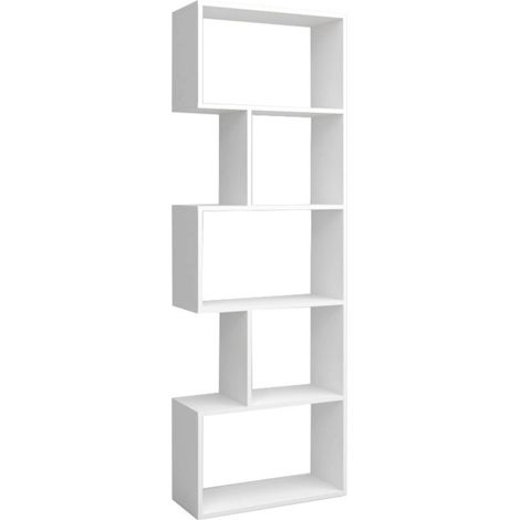 Librería Estantería Neón Blanco Mate 5 Estantes 181x60x25 cm (1/5)