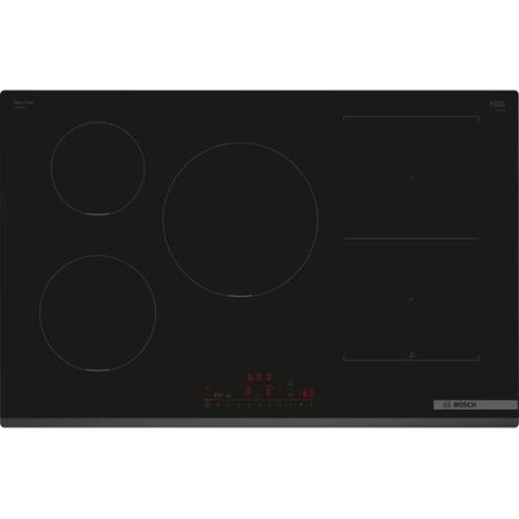 Bosch – Table induction 5 foyers – Largeur 80 cm – Longueur 52 cm – Puissance 7400 W – Technologie DirectSelect et PerfectFry Plus - PVW831HC1E (1/5)
