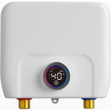 Chauffe eau électriques 220V 6500W, Chauffe eau électrique sans réservoir, Petit chauffe eau instantané électrique économie d'eau Avec écran numérique, Pour cuisine, salle de bain, lavage (1/5)
