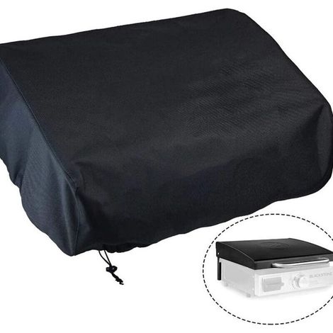 Housse de Protection pour Plancha en Tissu Oxford- Taille 574823cm - Imperméable, Anti-UV et Anti-poussière - Noir - pour Usage Extérieur (1/4)