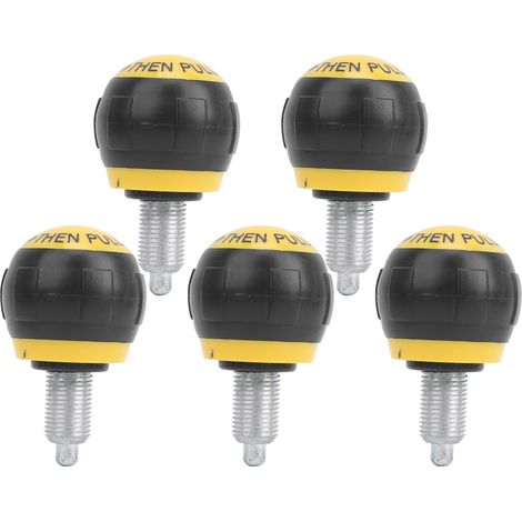 5 pièces Poignée Fitness M16 Noir et Jaune, Bouton Pop Pull, Accessoire de Remplacement pour Équipement d'Exercice (1/5)