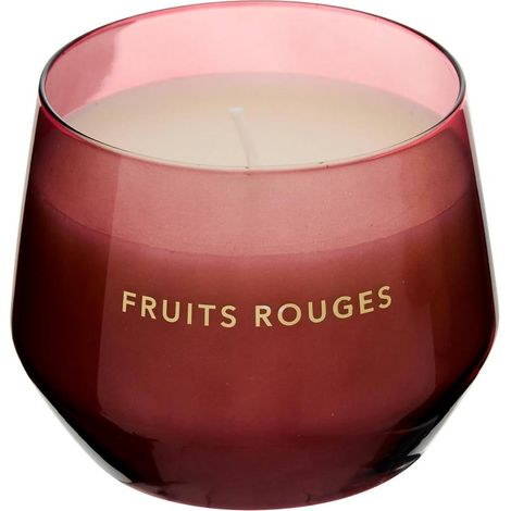 Bougie Parfumée en Verre "Glowy" 300g Fruits Rouges (1/2)