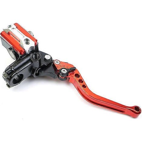 Levier de maître-cylindre d'embrayage 22 mm pour moto Honda CBR600 F4 2005, KX250F, Yamaha R6 2016, Kawasaki Vulcan 1500 (orange, droit) (1/5)