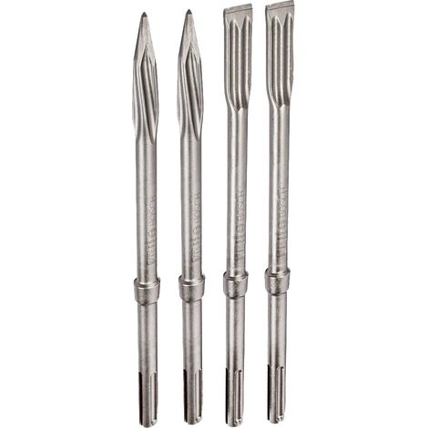 BOSCH Set aus 4 SDS-Max Meißeln - Selbstschärfende Meißel - 2607017368