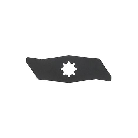 Coltello per scarificatore adattabile per modelli Wolf UV - EE, UV-EB - L: 161mm, ø: 18,4mm. Sostituisce origine: 3568400, 3568081.