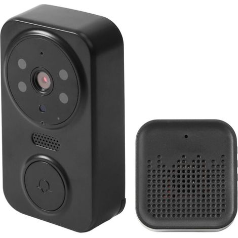 Sonnette Vidéo Étanche HD Avec Batterie 1200mAh Installation Facile Caméra Visuelle (1/4)