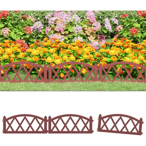 Lawn Edgings 17 pcs Red 10 m PP vidaXL (1/5)