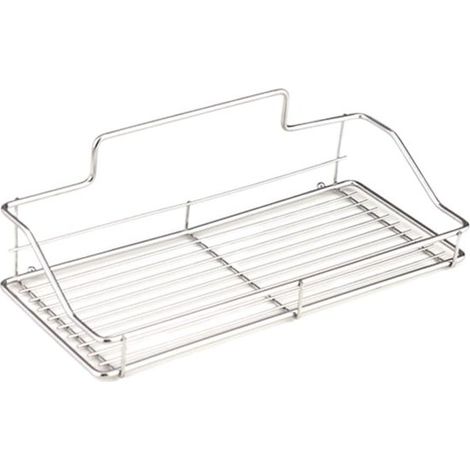 Estante de baño，Acero inoxidable，no requiere taladrar，estante de almacenamiento para champú y accesorios，25x10x5cm (1/4)