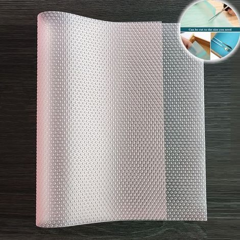 Set di tappetini per frigorifero (8 pezzi) Tappetini per ripiani in vetro Tappetini in EVA facili da pulire e resistenti alle macchie Tappetino idrorepellente e antipolvere (1/5)