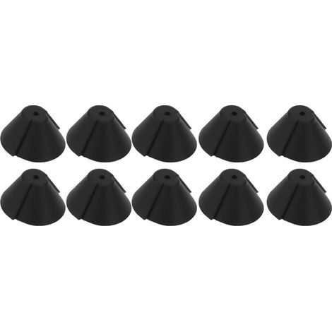 Embouts d'oreille en forme de corne, bouchons d'oreille, accessoires pour appareils auditifs, bouchons d'oreille souples, noirs. (1/5)