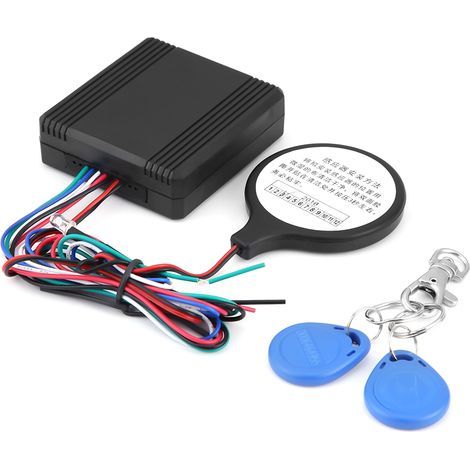 Tarjeta de identificación para motocicleta KIMISS, sistema de alarma antirrobo inteligente con sensor de inducción invisible. (1/5)