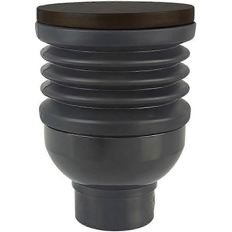 Trémie à dose unique à alimentation par soufflage compatible avec les moulins à café Eureka, capacité de 140 g, en silicone avec couvercle en bois de noyer. (1/5)