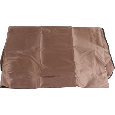 Balanoire extérieure auvent argent enduit Oxford tissu étanche balanoire chaise couverture supérieure pour jardin pare-soleil accessoire marron (1/5)