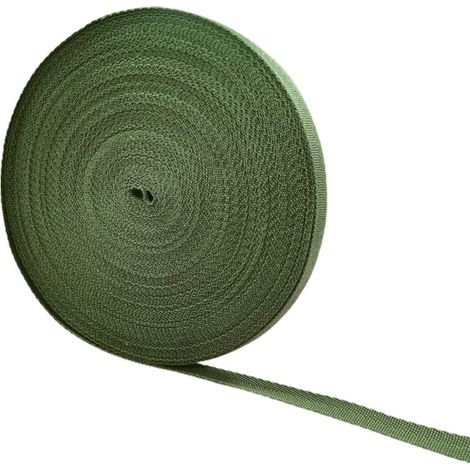 Extrem flexibles 28 m x 1,7 cm schwarzes grünes Nylon-Gartenseil für Bäume und Ladungssicherung (Einzelpackung)