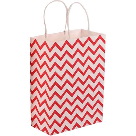 Sacs cadeaux imprimés avec poignées, papier d'emballage pour friandises, couleurs assorties (1/5)
