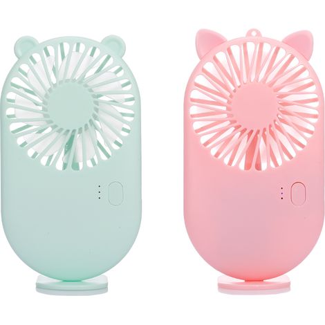 Ventilador de bolsillo portátil, mini ventilador de mano con carga USB y 3 velocidades ajustables, ideal para viajes, oficina, hogar y dormitorio. (1/5)