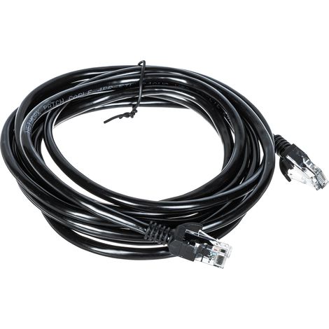 Cable de conexión RJ45/3.0-negro 3.0 m (1/2)