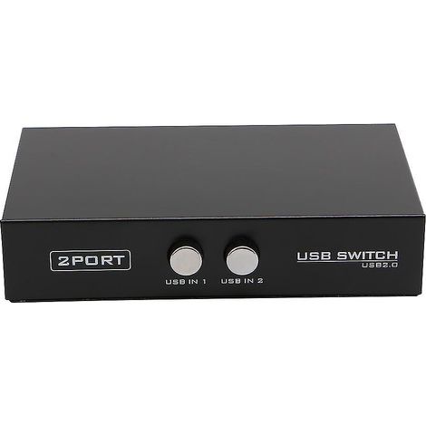 Commutateur de partage USB 2.0, hub KVM 2 ports pour PC, scanner et imprimante (1/4)