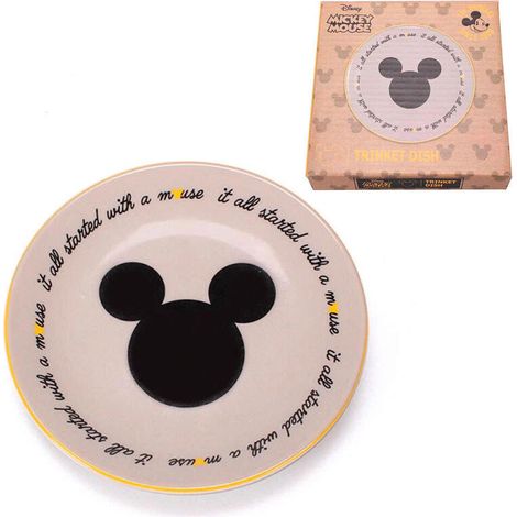 Paladone Products Plato de accesorios de Disney Mickey Mouse: todo comenzó con un mouse