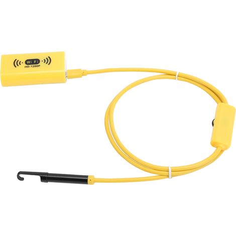 Caméra d'inspection endoscopique sans fil Wi-Fi étanche IP68 8 mm HD 1200p pour iOS/Android, portée 1 m / 3,3 pi (1/5)