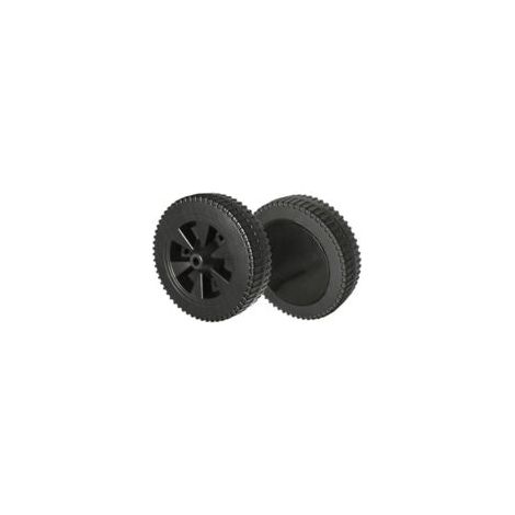Set di 2 ruote di ricambio in plastica per griglia da 175 mm - FO