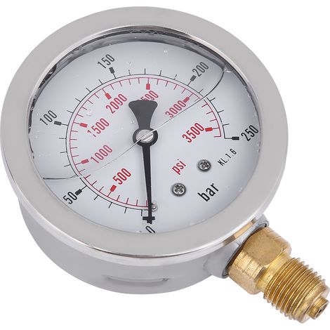 Raccord de test pour flexible hydraulique M162-BSP1/4 + 0250 bar, manomètre 3600 psi, flexible de 1,5 mètre (1/5)