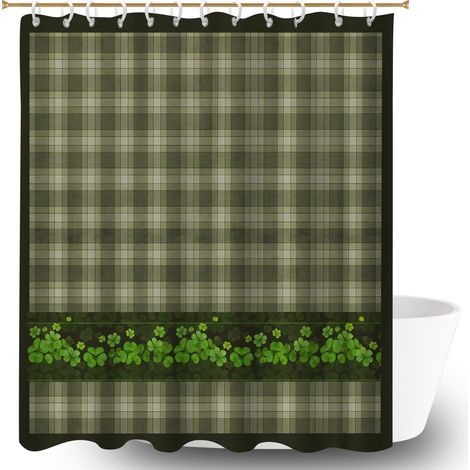 Rideau de douche tissu polyester 180x180 Épais bâche de douche pour salle d’eau sans fenêtre (1/5)