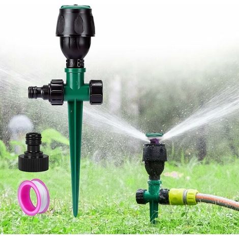 Irrigatore circolare automatico da giardino, sistema di irrigazione del prato rotante a 360° (1/5)