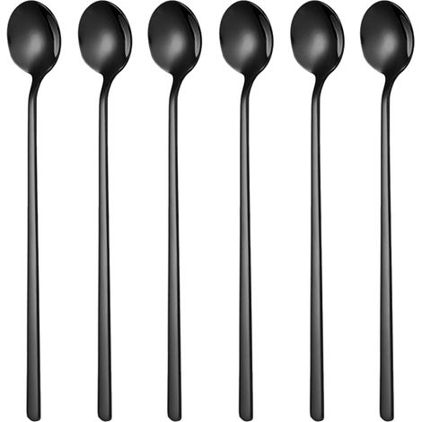 Mini cucchiaini da caffè, cucchiaini da espresso, lavabili in lavastoviglie, facili da pulire, ideali per caffè, tè freddo, frappè, cocktail e gelati. Resistenti alla corrosione, adatti al contatto co (1/5)